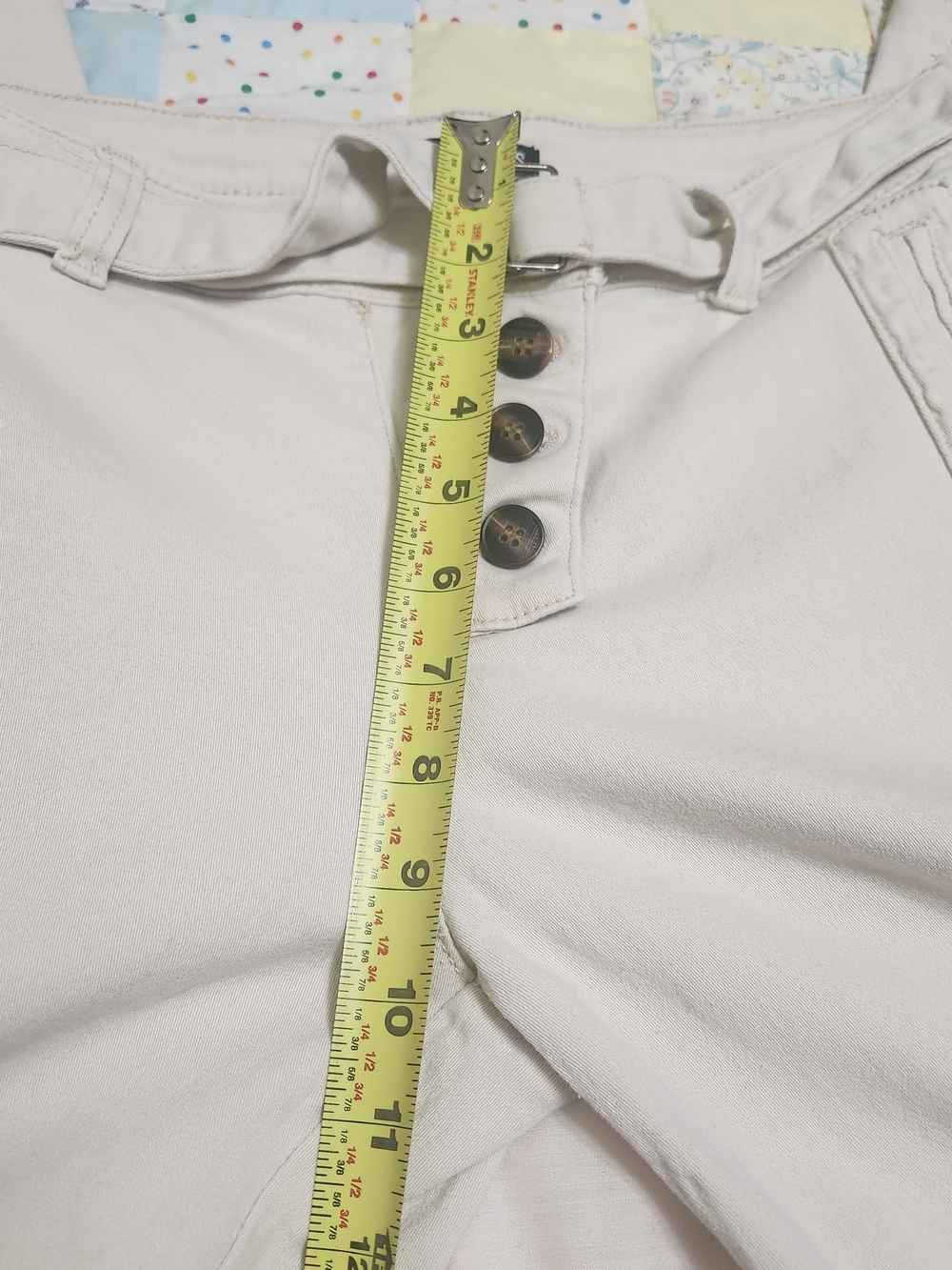 Flamingals Beige Belted Pants XL 34x28 Wide Leg Soft Cotton Resort Coast Career - Picture 13 of 14
